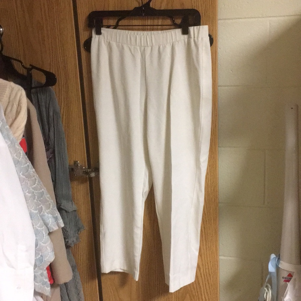 kim rogers white dress pants